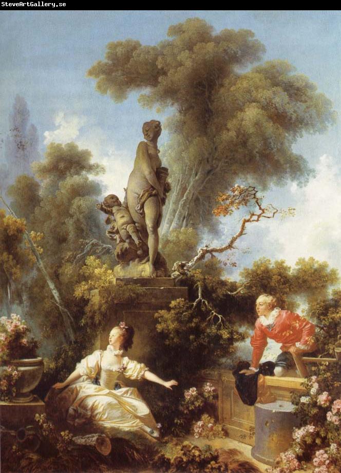 Jean Honore Fragonard The meeting, from De development of the love